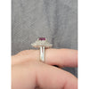 Natural 1.20ctw Ruby & .65ctw Diamond Ring In Platinum