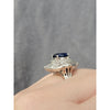Royal Blue 2.22ctw Sapphire & 1.3ctw Diamond Accents Ring In Platinum
