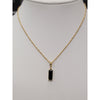 Natural 2ctw Bluegreen Tourmaline Necklace Weighing 3.2g In 18kt Yellow Gold With 16in Chain