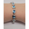 15ctw Topaz Bracelet In 14kt White Gold Weighing 10.2g Measuring 7.5in Long