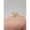 LAB 9.88ctw Oval Diamond (F/VS1) Ring In 14kt Yellow Gold