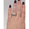 Diamind & Platinum Set Center Diamond (SI1/H) .67ctw With .33 Accent Diamond (SI1/F) & .25ctw Diamond Enhancer In Platinum Weghing 12.09g