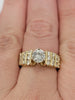 Center Diamond Is 1ctw (SI2/H) With .5ctw Accent Diamonds In 14kt Gold Weighing 9.46g