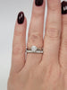 Leo .70ctw Diamond (I1/H) Ring With .33ctw Diamond Band In 14kt White Gold