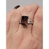 Impressive 7.75ctw Tourmaline & .25ctw Diamond Ring In 18kt White Gold