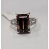 Impressive 7.75ctw Tourmaline & .25ctw Diamond Ring In 18kt White Gold