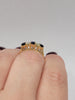 Natural 1.2ctw Sapphire With .10ctw In Diamond Accents In 18kt Gold Weighing 3.5g