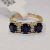 Natural 1.2ctw Sapphire With .10ctw In Diamond Accents In 18kt Gold Weighing 3.5g