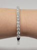 Flex Cuff Bracelet With 6.07ctw Diamonds (I1-2) In 14kt White Gold Weighing 15.47g