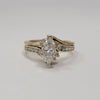 Natural 1.17 Marquis GIA Certified Diamond (SI1/H) Ring With .25 Accent Diamonds In 14kt Gold Weighing 4.54g
