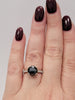 2.59ctw Black Diamond With .5ctw White Diamond Accents In 14kt White Gold Comes With Appraisal