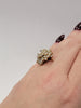 1.6ctw Natural Diamond Ring The Oval Center Diamond Is .6ct & VS2/G With 1ctw Diamond Accents SI1/G-H In 4kt Yellow Gold Weighing 6.05g