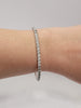 Flex Bracelet With 3.7ctw Natural Dismonds I2/H In 14kt White Gold Fits 7in Wrist Weighs 9.71g