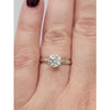 Natural Round 1.02ctw Dimond (I2/I) Ring In 14kt White Gold