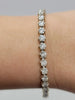 Natural 6.3ctw Diamond (SI1-2) Tennis Bracelet In 14kt White Gold Weighs 17.52g 7in Long