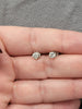 Natural .5ctw Diamond Studs (VS/G-H) In 14kt White Gold Friction Backs