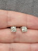 Illusion Setting .5ctw Natural Diamond (I2) Studs In 10kt White Gold With Friction Backs Weighs 1.27g