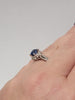 Natural 1.03ctw Sapphire & .12ctw Diamond Ring In Platinum Weighs 4.4g