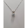 Natural 1.05ctw Diamond (SI2/G) Pendant On 18in Chain All In 14kt White Gold