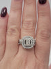 Natural .89ct Center Diamond (SI2/H) Ring With GSI Card Has 1ct Diamond Accents In 14kt White Gold
