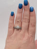 Natural .90ctw Diamond Ring In 14kt White Gold