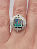 Natural 2.65ctw Boulder Black Opal Ring With .60ctw Diamond Accents In Platinum