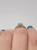 Natural Princess Cut .50ctw Diamond (I1-2/I) Ring With .50ctw Diamond Accents In 14kt White Gold