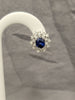 Natural 4.21ctw Sapphire Earrings With 1.39ctw Diamond Accents In Platinum