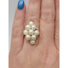 Natural 5.5mm Pearls On 14kt Yellow Gold Ring