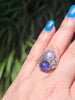 Duel 7.95ctw Star Sapphire Ring With .32ctw Diamond Accents In Platinum