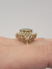 Columbian 3.75ctw Emerald With 2ctw Diamond (SI1-2) Accents In 18kt Yellow Gold