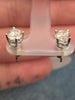 1.25ctw Natural Diamond Studs Earrings In 14kt White Gold