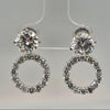 3ctw Natural Diamond Studs With 1.1 Ctw Enhancers in 14kt White Gold