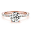 2 ct Center Lab Round  Diamond Set in a Hidden Halo 14kt yellow, White or Rose Gold Mount Of Your Choice