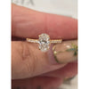 Natural 1.5ctw Oval Center Diamond (F/SI2) With .25ctw Accents Diamond Ring 18kt Gold With GIA Report Size 6.25