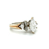 Estate 1.5 CTW Natural Diamond Ring Featuring A 1.17 Ct Marquise Diamonds in 14Kt Gold