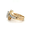 2 Ctw Diamond Ring Set In 14k Gold With 3/4 CTW Natural Marquise