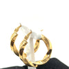 18Kt Yellow Gold Twist Hoop Earrings