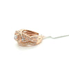 14Kt Rose Gold & 3/4 Ctw Natural Diamond Ring Set