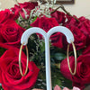 10Kt Yellow Gold Lightweight Textured Hoop Earrings