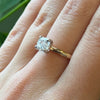 14Kt Two Toned 1.02 Ctw Natural Diamond Ring