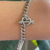James Avery Sterling Silver Charm Bracelet "K"