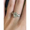2.5 Ctw Lab Diamond Ring In Your Choice of 14Kt Yellow or White Gold