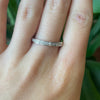 0.15 Ctw Natural Diamond 14kt White Gold Band