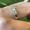 1.66 Ctw LAB Diamond 7 Stone Basket Ring In 14Kt White Gold