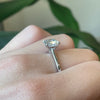 2.07 Ctw Cushion Cut LAB Diamond Solitaire Ring In 14Kt White Gold