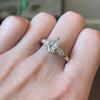 1.33 Ctw LAB Pear Cut Diamond 3 Stone Ring in 14kt Yellow Gold