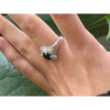 1.16 Ct Sapphire & 1 Ctw Natural Diamond Platinum Ring