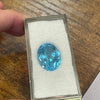 14 Ctw Oval Natural Blue Topaz
