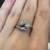 Vintage 14Kt Two-Toned Natural Diamond Ring